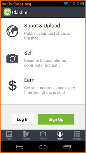 Clashot: Take pics, make money screenshot