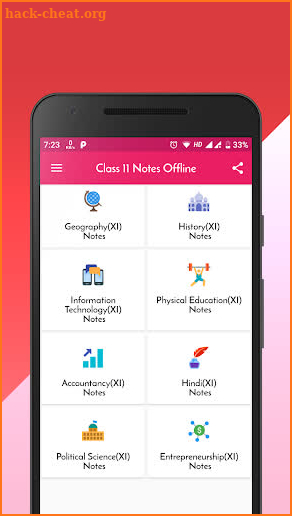 Class 11 Notes Offline screenshot