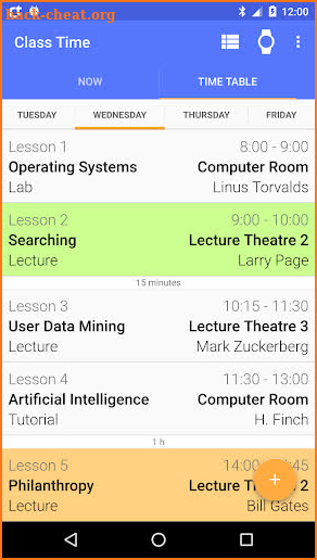 Class Time - Timetable screenshot