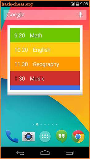 Class Timetable screenshot