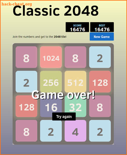 Classic 2048 Premium (Ads - Free) screenshot