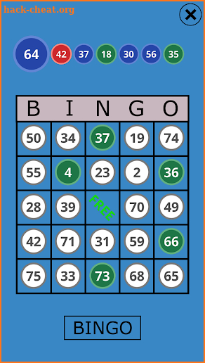 Classic Bingo Touch screenshot