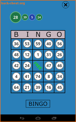 Classic Bingo Touch screenshot