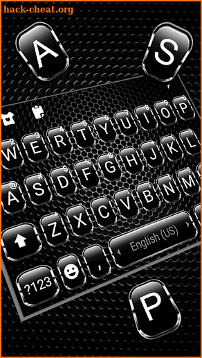 Classic Black Keyboard Background screenshot