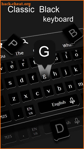 Classic  Black Keyboard Theme screenshot