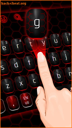 Classic Black Red Keyboard screenshot