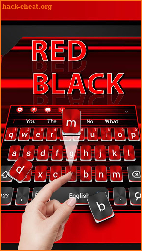 Classic Black Red Keyboard Theme screenshot