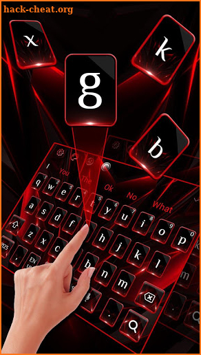 Classic Business Red Black Keyboard screenshot