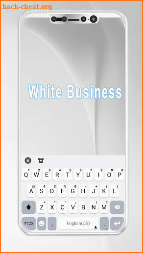 Classic Business White Keyboard Theme screenshot