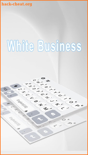 Classic Business White Keyboard Theme screenshot