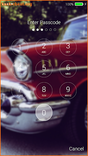 Classic Car Lock Screen screenshot