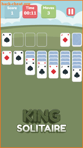 Classic king solitaire screenshot