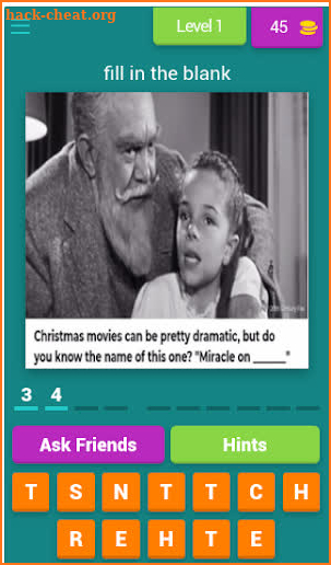 Classic Movie quiz screenshot