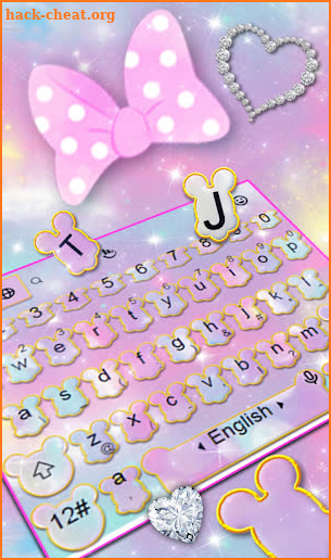Classic Pastel Color Keyboard Theme screenshot