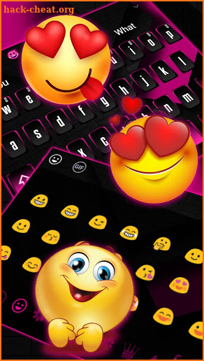 Classic Pink and Black Keyboard screenshot