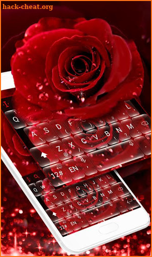 Classic Red Rose Keyboard Theme screenshot