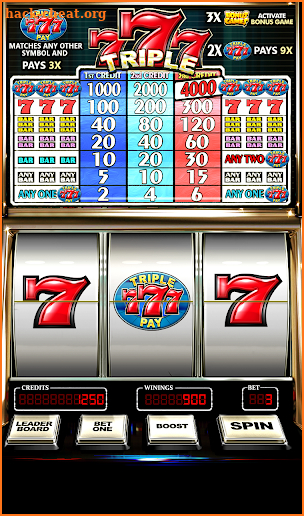 Classic Slot Triple Seven Free screenshot