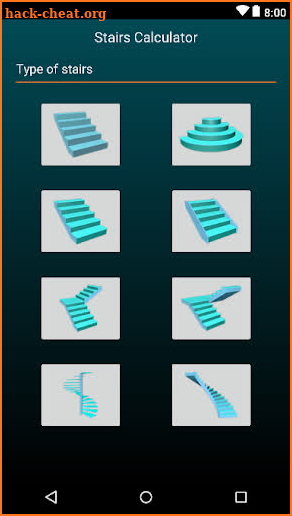 Classic stair calculator screenshot