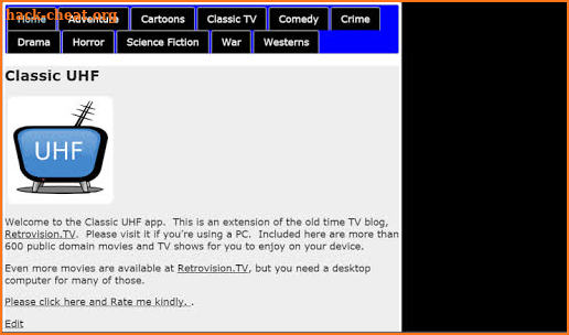 Classic UHF Gold - Movies/TV screenshot