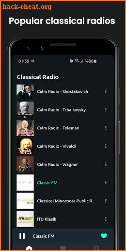 Classical Radio screenshot