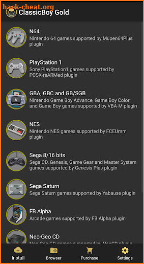 ClassicBoy Gold (64-bit) Game Emulator screenshot