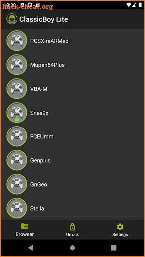 ClassicBoy Lite Games Emulator screenshot