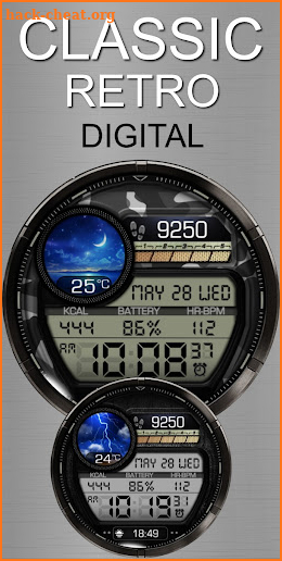 Classis Retro Weather Digital screenshot