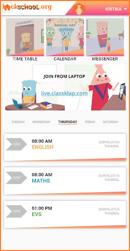 ClassKlap Learning App screenshot