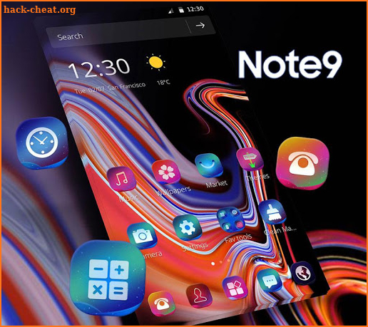 Classy Black Theme for Galaxy Note9 screenshot