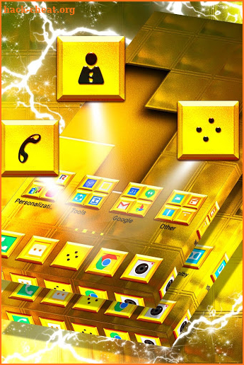 Classy Gold Launcher Theme screenshot