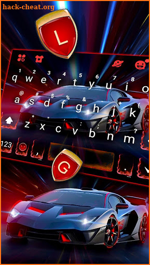 Classy Sports Car Keyboard Theme screenshot