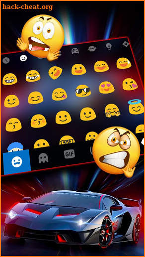 Classy Sports Car Keyboard Theme screenshot