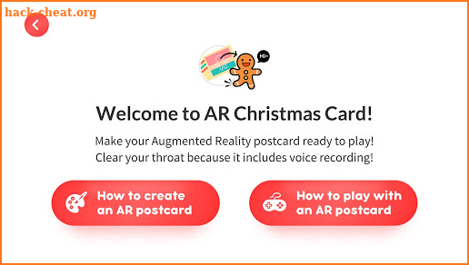 ClayFingers- AR Christmas card screenshot