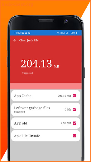 Clean up my phone - Clean up storage space and Ram screenshot