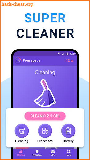 Cleaner + VPN + Virus cleaner screenshot