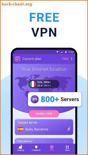 Cleaner + VPN + Virus cleaner screenshot