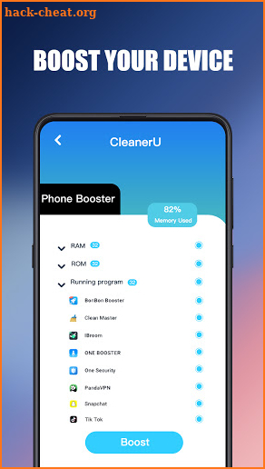 CleanerU - Junk Cleaner, CPU Cooler, Battery Saver screenshot
