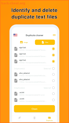 Cleanify screenshot