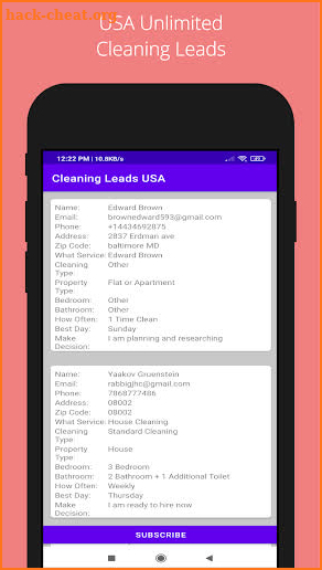 Cleaning Leads USA - Clean Job screenshot