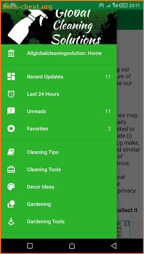 Cleaning Solutions screenshot