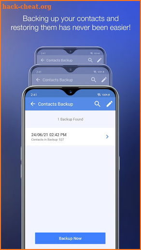 Cleanup Duplicate Contacts - Updated Contacts screenshot