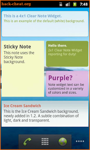 Clear Note Widget Sticky Notes screenshot