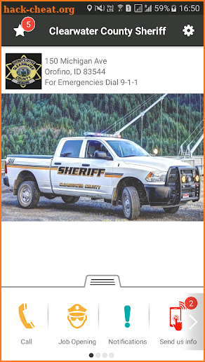 Clearwater County Sheriff screenshot
