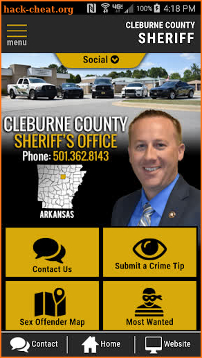 Cleburne County AR Sheriffs Office screenshot