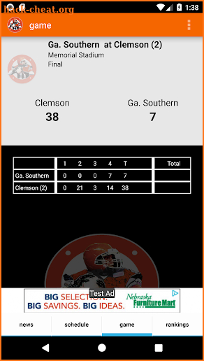 Clemson Tigers Football News screenshot