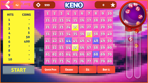 Cleo Keno - Free Keno Game screenshot