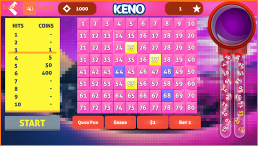 Cleo Keno - Free Keno Game screenshot