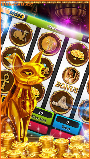 Cleopatra Casino Slots Machine screenshot