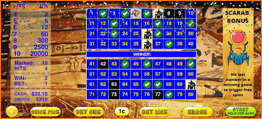 Cleopatra Keno - 10x Win Games screenshot