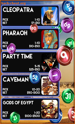 Cleopatra's Egyptian Keno - Fun Free Game screenshot